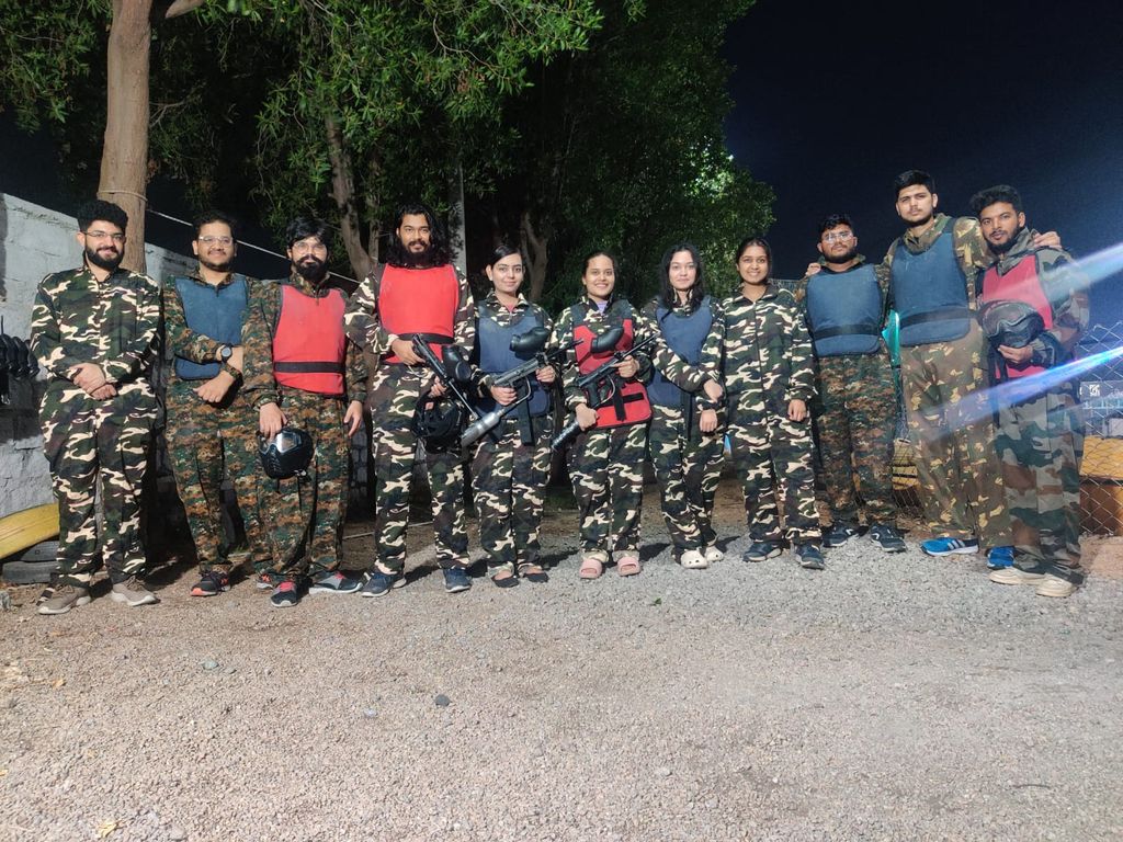 Paintball with the team