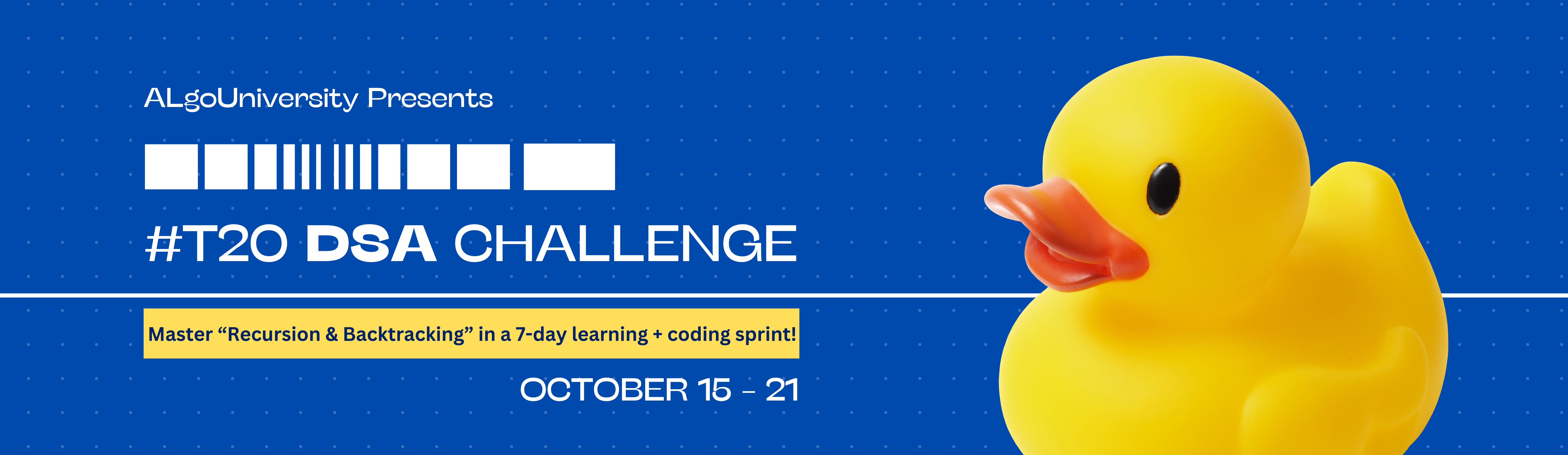 7-days of learning+coding "Recursion & Backtracking" || T20DSAChallenge!