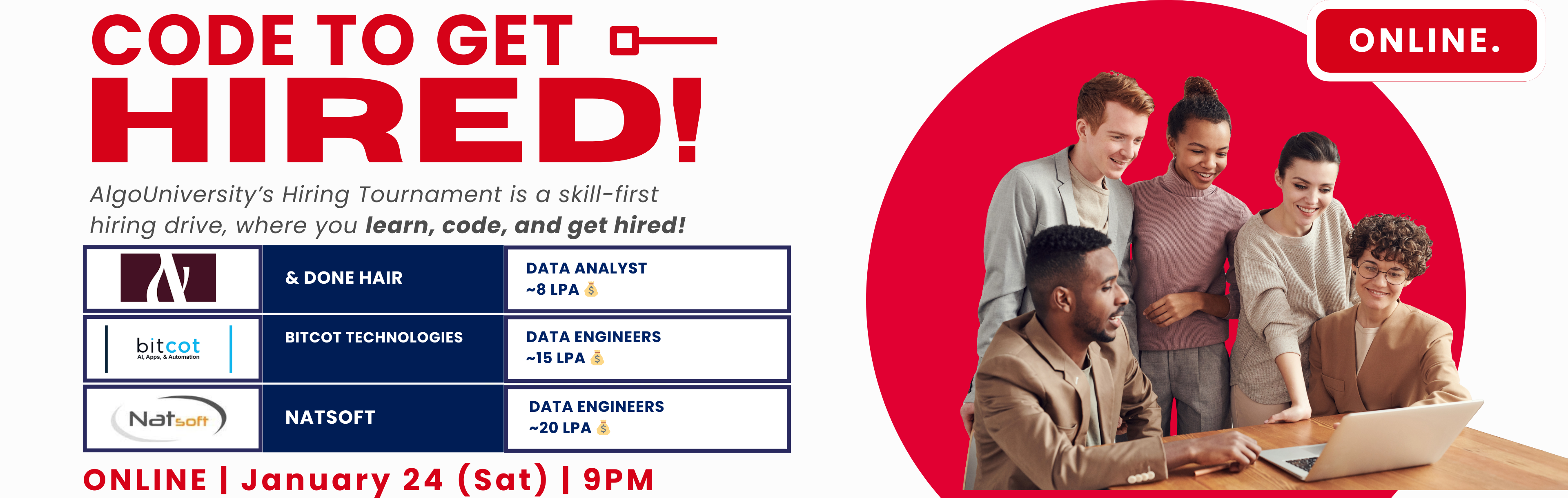 AlgoUniversity's Hiring Tournament for 🚀 Data Analyst & Data Engineers!