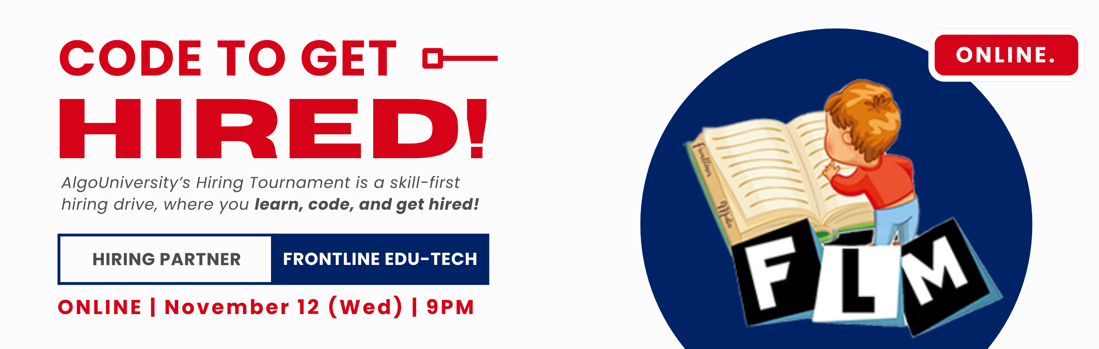 AlgoUniversity's Hiring Tournament for 🚀 Frontline Edutech!