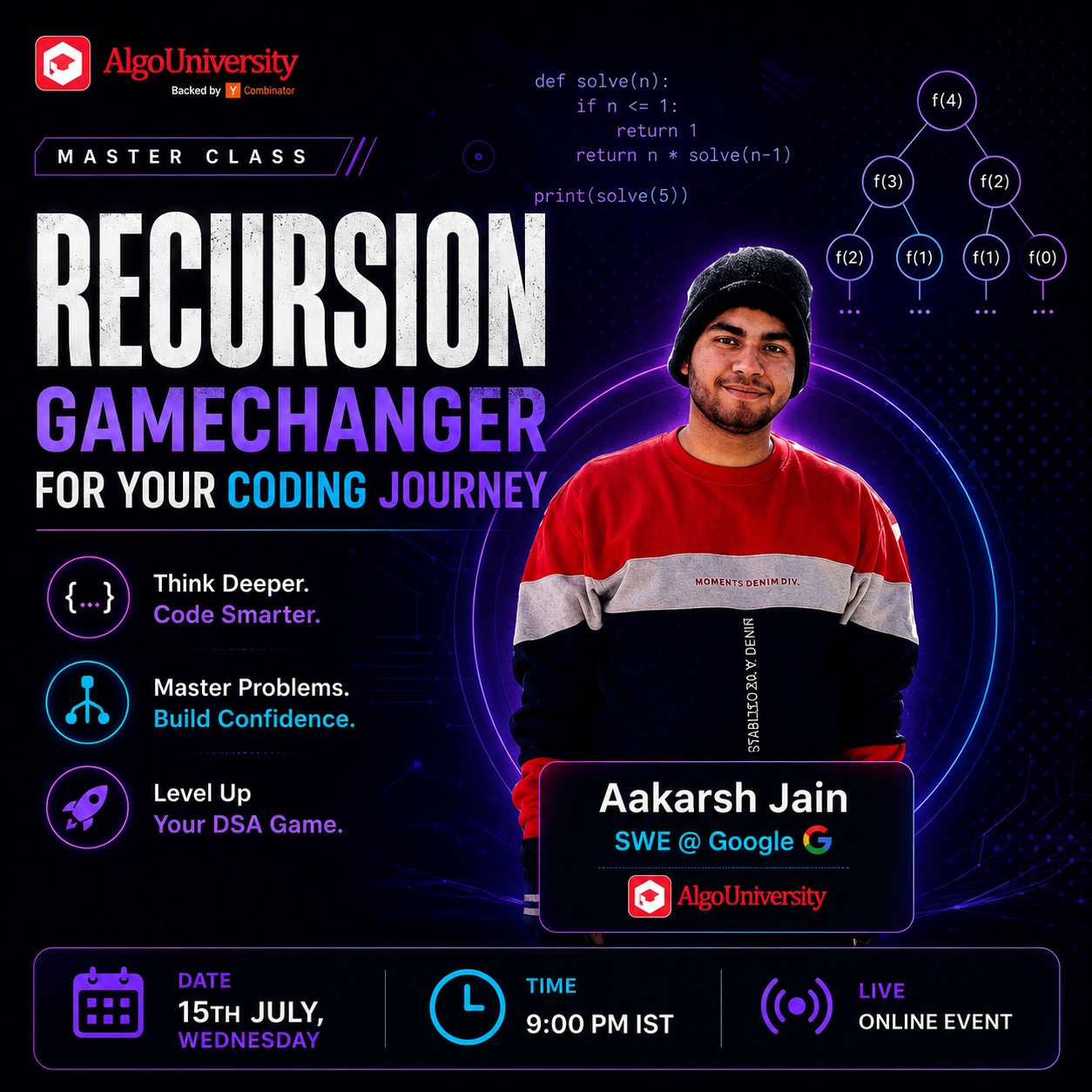 Recursion - Gamechanger for your Coding Journey