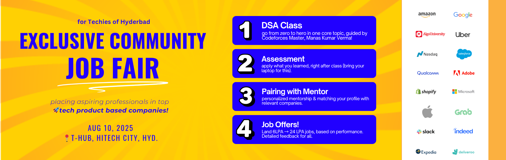 Exclusive Community Job Fair at T-Hub!